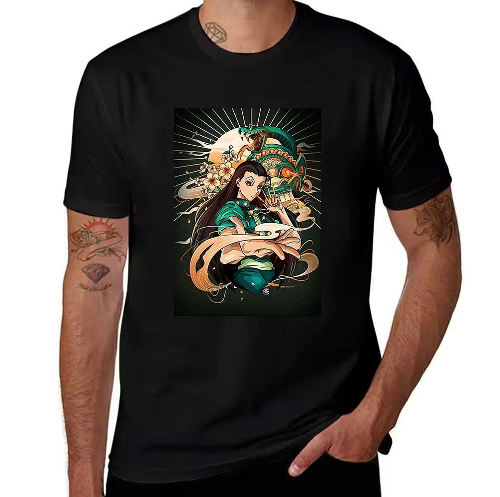 Unisexs Cotton TShirt Hunter x Hunter Illumi Zoldyck Anime Graphic Print Short Sleeve Tee for Anime Fans
