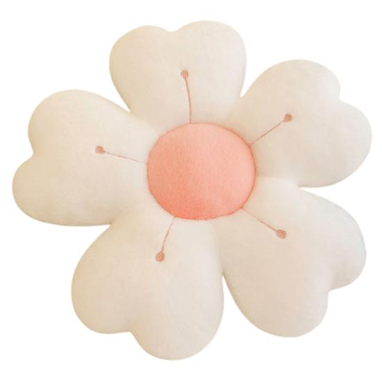 Throw Pillow Wear Resistant Washable Non-Fading Aesthetic Flower Shaped Floor Pillow Decorative Cushion Sofa Couch Decor