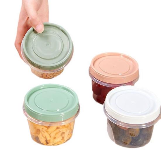 4 шт. контейнеры для заправки салата 500 мл, пищевой контейнер без бисфенола А для закусок, соусов, приправ, многоразовые стаканчики для соуса для ланч-бокса, хранения фруктов, орехов, йогурта
