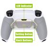 Controller Not eXtremeRate RISE V3 Metal Back Paddle Remap Kit for PS5 Controllers and Includes Upgrade Board with White Redesigned Back Case and