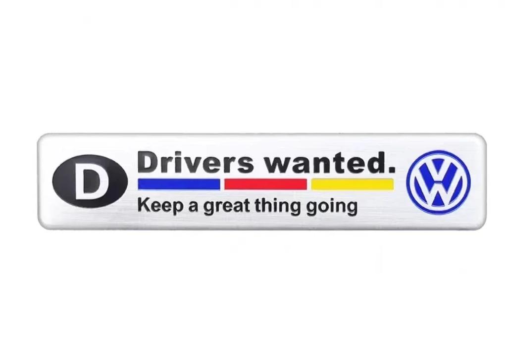 1Pcs 3D Metal Stickers Car Emblem Body Trunk Decal For VW GTI Polo Golf Passat Scirocco Tiguan Jetta T-ROC Touareg Touran CC