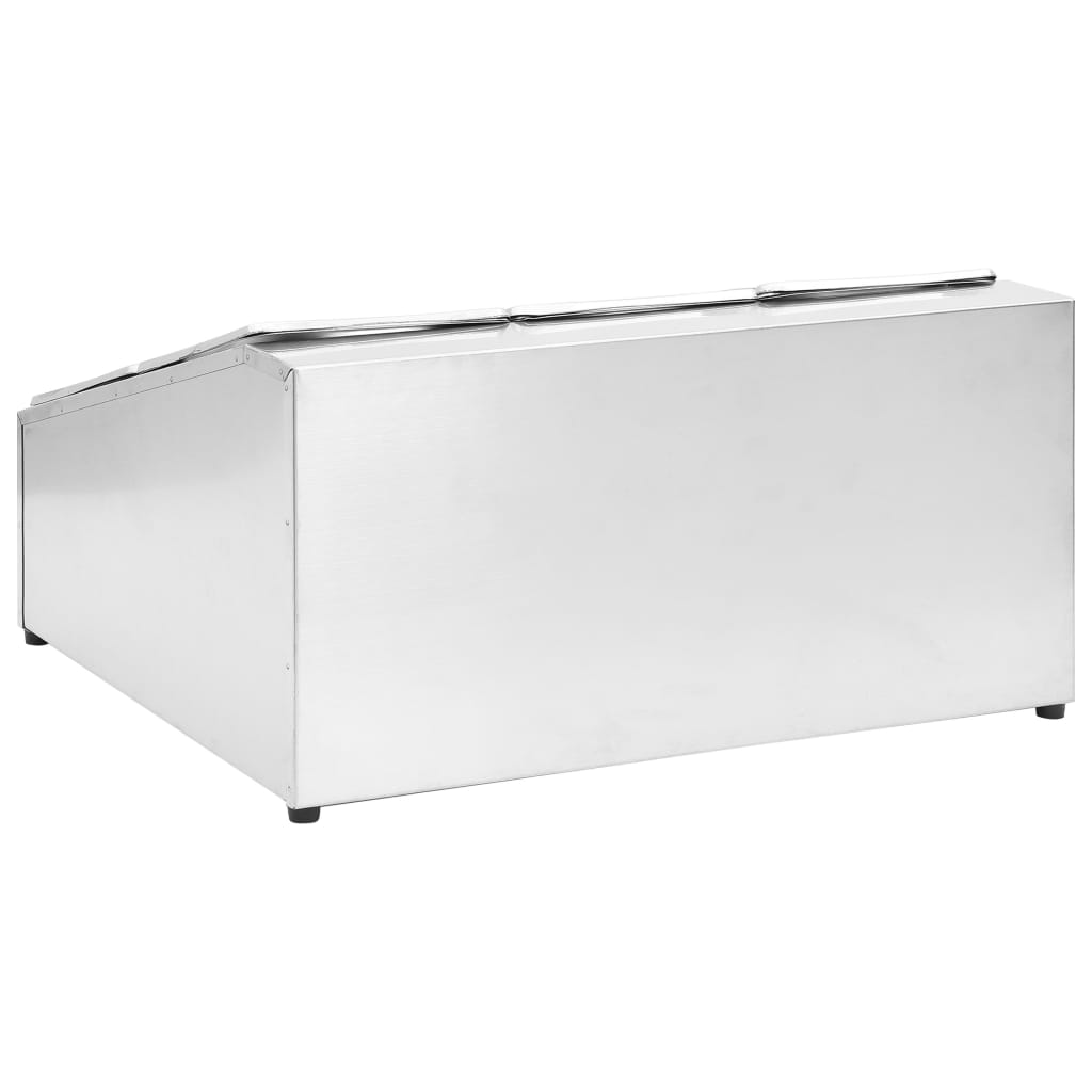 Gastronorm Stand with 6 GN 1 6 Containers Stainless Steel
