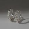 925 Silver Ael One-Touch Ring Earrings W
