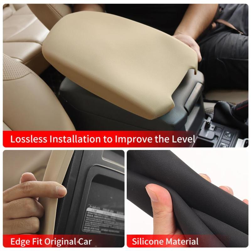 For Toyota Land Cruiser Prado 150 LC150 2010- Armrest Box Storage Tray Organizer Interior Protection Cover