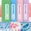 Oral Hygiene Care Mini Travel Toothbrush Disposable Toothbrushes with Floss Prepasted Toothbrush