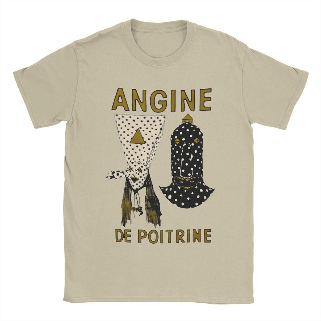 Angine De Poitrine T Shirt Summer Pure Cotton T Shirts For Unisex Loose Tee Shirt Short Sleeve Funny Tops
