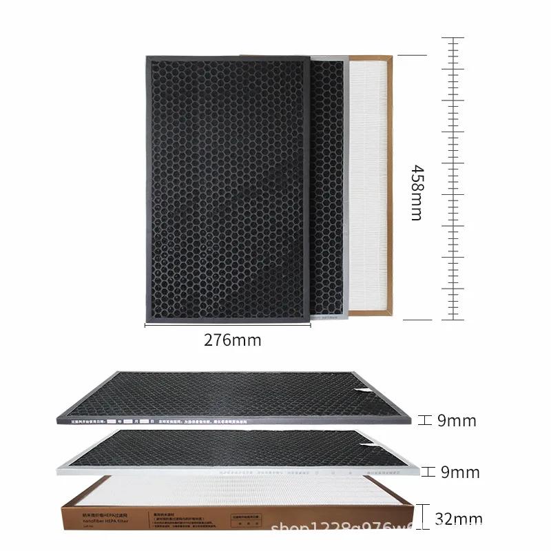 3Pcs/Set FIit for Panasonic Air Purifier F-VJL75C VJL90C Dust Collection Network F-ZJLP/ZJLD/ZJLF9 0C