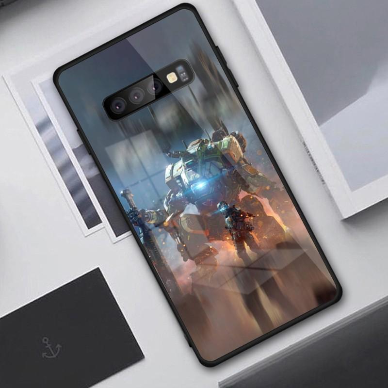 Крутой игровой чехол Titanfall2 для телефона Samung A32 A51 A52 NOTE 10 20 S10 S20 S21 S22 Pro Ultra Black PC Glass Phone Cover