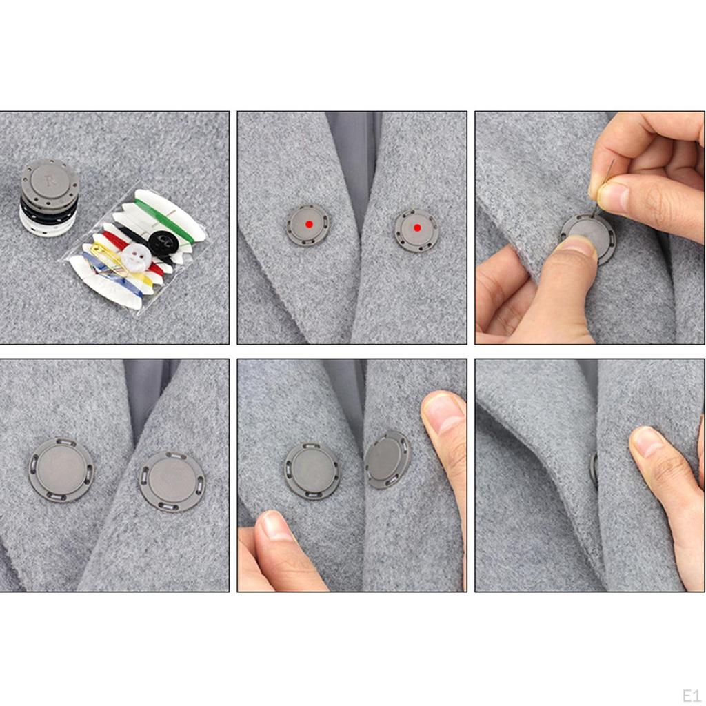 10 пар 0,79 дюйма Кнопки-застежки Кнопки-защелки Вязание Шитье Застежка для куртки