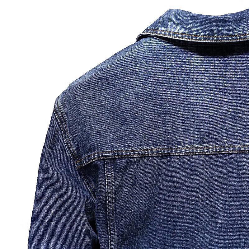 Мужская джинсовая куртка JEANSWEST с камуфляжными вставками