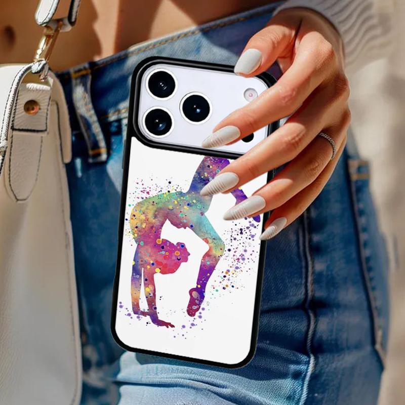 Чехол для телефона "Люблю гимнастику" для iPhone 17 Air 14 15 13 12 Max Чехол для Apple 16e 11 Pro Max Plus Coque