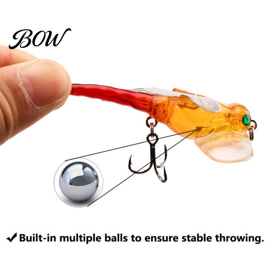 Artificial Dragonfly Lure 5Pcs 7.5cm/6.2g Bionic Fishing with Hooks, Topwater Floating Lures Bait, Realistic Insect for Bass Trout Lifelike