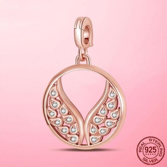 Sale Me Pendant 925 Sterling Silver Love Four-Leaf Clover Dangle Charm Beads Fit Me Bracelet Jewelry Gift