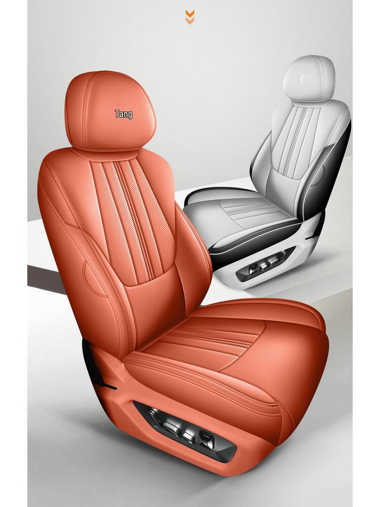 Полное покрытие сидений BYD Tang L DMI/EV - Дышащие перфорированные чехлы для всех сезонов
