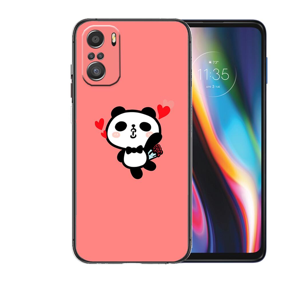 Super Cute Panda Phone Case For Xiaomi Mi 11 Lite Pro Ultra 10s 9 8 MIX 4 FOLD 10T 5g Black Cover Silicone Back Prett