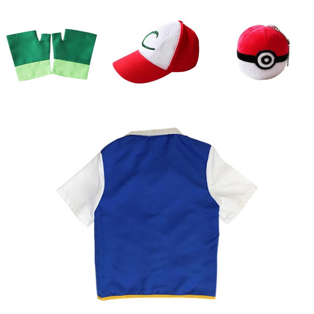 Authentic Ash Ketchum Cosplay Costume For Adults Perfect For Halloween And Carnival