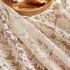 Lace Tablecloth, Polyester Rectangular High-end Romantic Lace Dining Tablecloth, Suitable for Weddings, Parties, Banquets or Coffee Table Decoration
