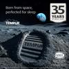 Дорожная подушка Tempur с определенной высотой (Портативная подушка) Чехол, Серый, 3-летняя гарантия производителя, 10-7 см