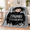 Edward Scissorhands Flannel Throw Blanket Soft Warm Cozy For Sofa Bed Indoor Home Bedroom Use