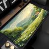 Rural cottage Field scenery mouse pad landscape mountain sunset cartoon teclado mousepad XXL Extended Computer Nonslip desk mat