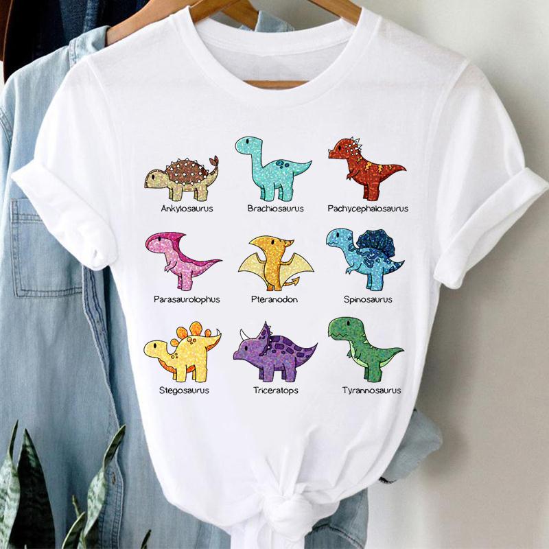 Women Dog Coffee Love Pet Print Clothing Short Sleeve Casual Tee Top Summer Fashion Tshirt Lady Female Graphic T-shirt