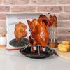 1pcs Stainless Steel Chicken Roasting Pan Outdoor Removable Turkey Rack Barbecue Tool Grill Stand Chicken Roaster