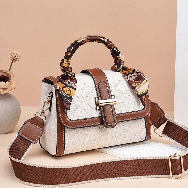 Женская сумка сумка-мессенджер женская 2025 новая ретро универсальная маленькая квадратная сумка из ПУ высокого класса на плечо женская сумка тренд