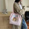 2025 новая сумка большой вместимости цветная сумка через плечо женская сумка из нейлона с вышивкой в виде пончика