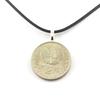 Stones and Minerals. Necklace Coin Greece 2 Drachmas Dictatorship of the Colonels - Black Cord.