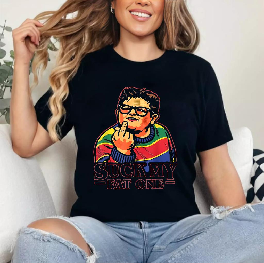 Funny Suck My Fat One Retro Design Men and Women T-Shirt