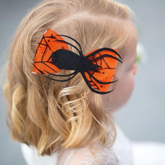 2/6 шт., заколка для волос на Хэллоуин, изысканная работа, заколки для волос с бантом на Хэллоуин, милые аксессуары для волос для девочек и женщин