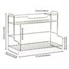 Versatile Kitchen Organizer Rack 2 Layer Spice Shelf New Storage Basket  Bathroom