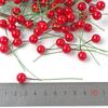 Рождественские маленькие ягоды вишни DIY маленькие ягоды 100 шт. свадебные принадлежности украшения мини тычинки цветы аксессуары