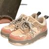 Student Wear-resistant Sports Shoes Women's Summer Pink Color Matching Thick Baseplate Shoes Women's Trend Versatile White Shoes