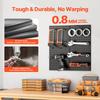 VEVOR Metal Pegboard Panels, 24" x 12" Pegboard, 2 Panels, Heavy Duty Steel Peg Board Wall Organizer
