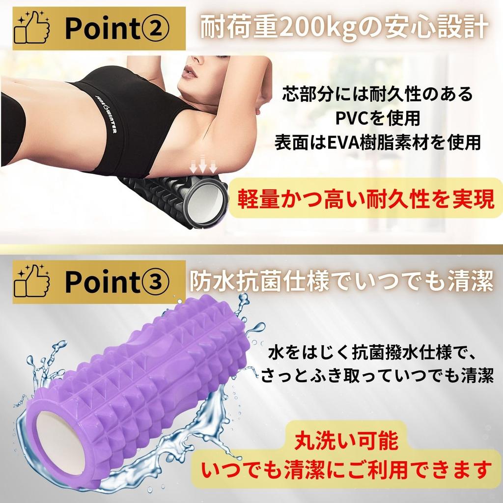 Foam Roller Myofascial Release Fascia Roller Yoga Pilates Stretch Roller Stretch Roller X 13cm [Body Shape] (33 Black)