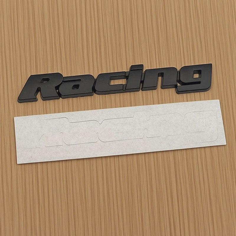 3D Металлические Черно-Красные Хромированные Буквы Логотип Racing Универсальный Значок Автомобиля Накладка на Переднюю Решетку Багажника Авто Наклейки Декоративные Аксессуары