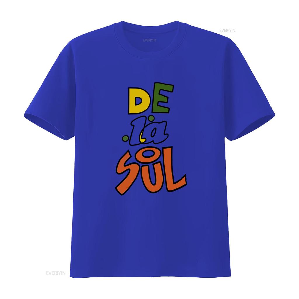 Vintage De La Soul T Shirt White Medium Vintage Washed Comfortable Unisex Homme Stretched Breathable Casual Stylish Fashion