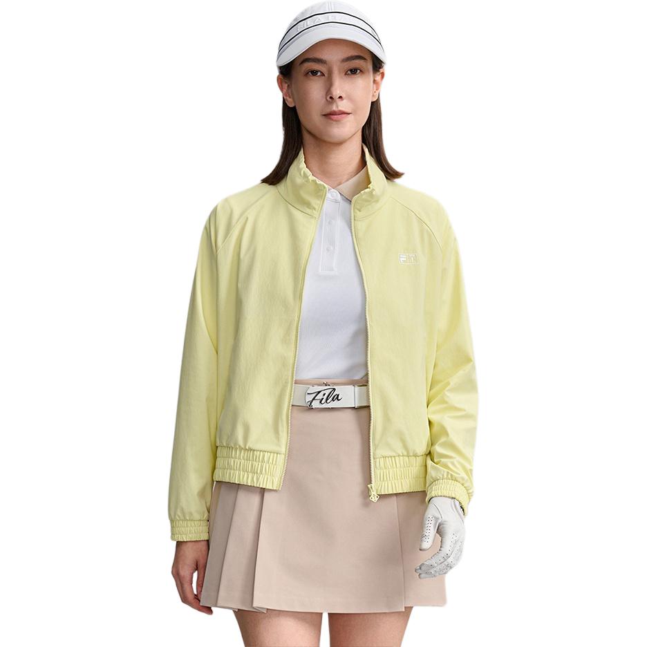 FILA Golf Series Stylish Personality Simple Sports Casual Jacket Women jackets Wax-Yellow A11W615704FYE
