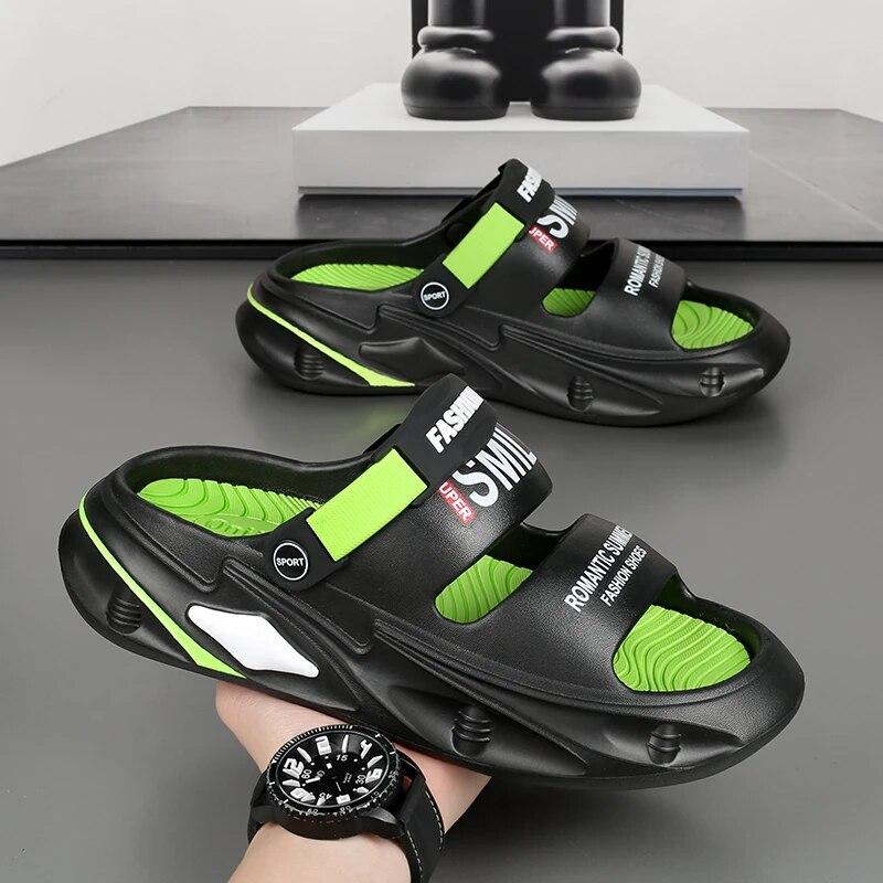 Men Casual Shoes Garden Shoes Men Women Beach Sandals Men Outdoor Sandals Slippers Beach Comfortable Thick Sole Clogs