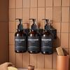 500ml Brown Dish Soap /Shampoo/Hand Wash/ Conditioner Bottle with Label Lotion/Hand Soap Wall Mount Reusable Bottle