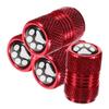CLISPEED 4pcs Tire Valves Auto Valve Caps Car Valve Stem Caps Tire Caps Kit