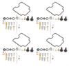 4 Sets Carburetor Rebuild Fix Kit Carb Overhaul Fit for Suzuki GSX600F Katana 19982006