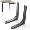 2pcs  Wall Shelf Brackets Etagere Triangular Bracket Indoor Furniture Storage Shelf Wall Mounted Multifunctional Storage Rack