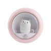 Catland Motion Sensor Light, USB Rechargeable, Small LED Room Lamp, Cute Cat Shape, Pink, Light Sensor, Adjustable Brightness, Stylish Indoor