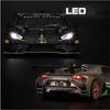 Масштаб 1/32 Lambo Huracan ST EVO, литая под давлением модель автомобиля, игрушечный автомобиль с откатным механизмом, звуком и светом для детей, коллекция подарков для мальчиков и девочек