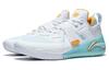 Li Ning Fury Flat Abrasion Resistant Low top Basketball Shoes Men's White Cyan ABFT019-5