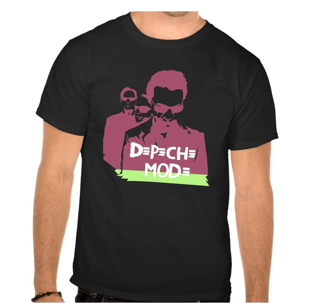 DEPECHE FASHION Рок-группа Легенды рок-музыки Черная футболка -891-