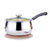 Kitchen Saucepan Stainless Steel Multipurpose Small Soup Milk Pot with Handle for Cooking Boiling