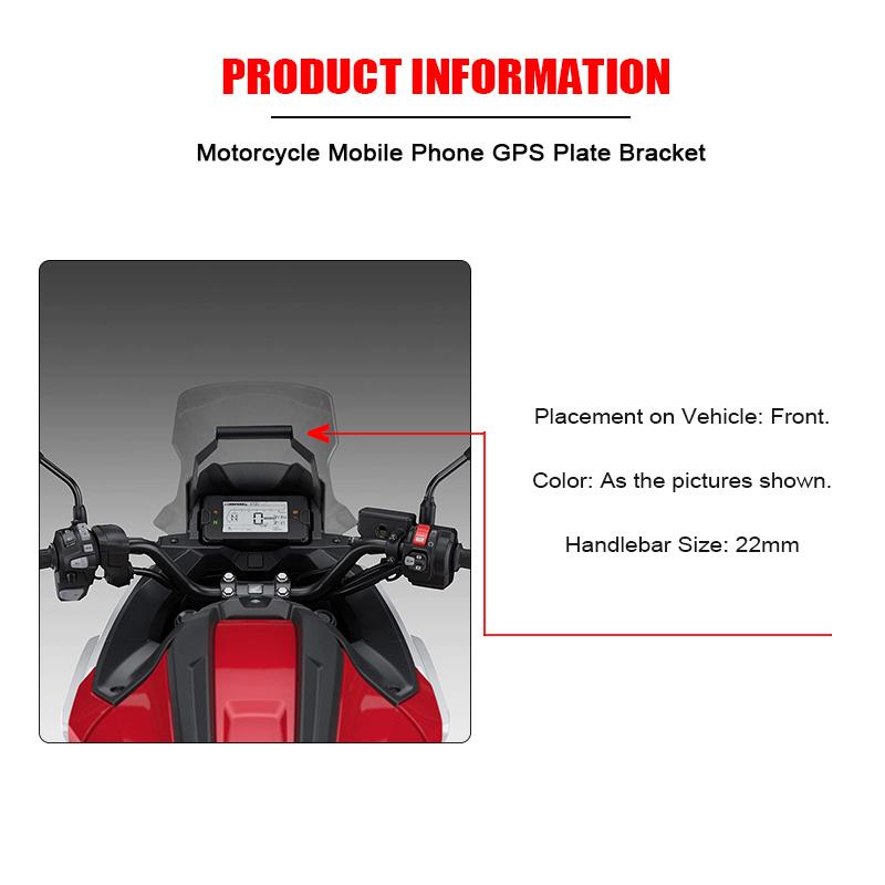 Для Honda NC750X NC 750X NC750 X NC 750 X 2022 мотоциклетный GPS-навигационный кронштейн для телефона, передняя планка, держатель для телефона, крепление